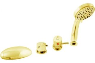 Смеситель на борт ванны Rav Slezak Dunaj DT270.5PZ золото